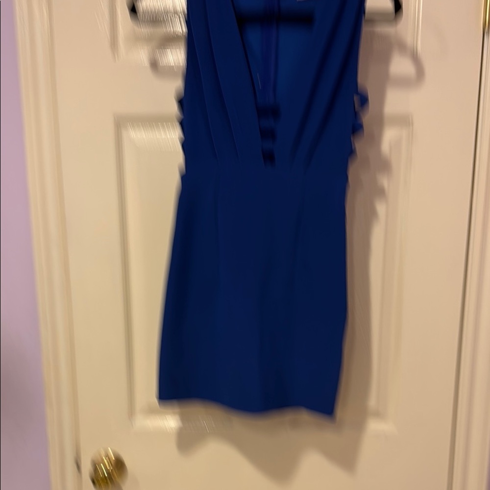 Stylish Blue Sleeveless Dress